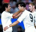 Cristiano y Kaká alucinan con Raúl