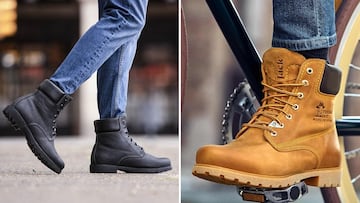 Botas Panama Jack 03 para hombre negras y amarillas napa