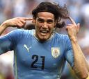 Los goles de Edinson Cavani con Uruguay en los Mundiales