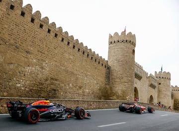 Max Verstappen y Carlos Sainz.