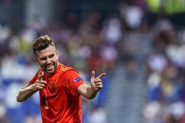 4-1. Borja Mayoral celebró el cuarto gol.