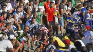 Purito, lanzado en la etapa de 2013 en Peña Cabarga.