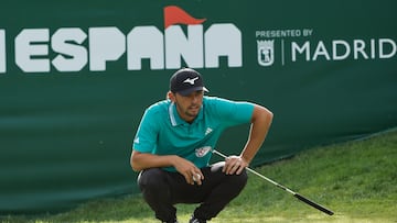 MADRID, 12/10/2025.- El golfista inglés Marco Penge durante su participación en la cuarta jornada del Abierto de España de golf este domingo en el Club de Campo Villa de Madrid. EFE/ Sergio Pérez