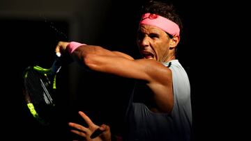 Nadal coge ritmo y afina su precisión para vencer a Mayer