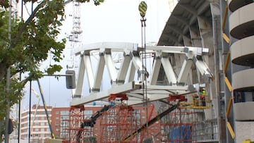 Las impactantes estructuras que colocan en el Bernabéu