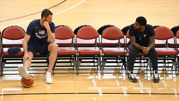 Kevin Love, junto a Kyrie Irving. Ninguno de los dos estar&aacute; en el Mundial.