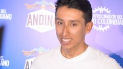 Egan Bernal en zona mixta hablando de los Ol&iacute;mpicos