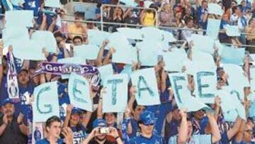 <b>FIELES. </b>La afición del Getafe seguirá apoyando en masa a su equipo esta temporada.