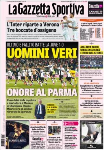 Portadas de la prensa deportiva