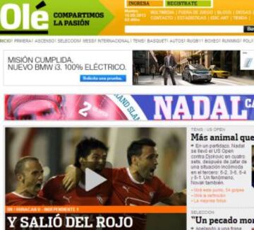 Portadas de la prensa extranjera