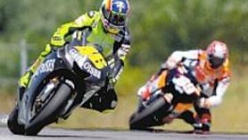 <b>DE NUEVO EN MARCHA. </b>Rossi volvió ayer al trabajo tras dos meses.