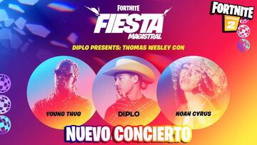 Evento Fortnite de Diplo, Young Thug y Noah Cyrus: hora y cómo ver online el concierto