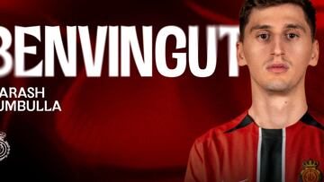 Marash Kumbulla, nuevo central del RCD Mallorca.