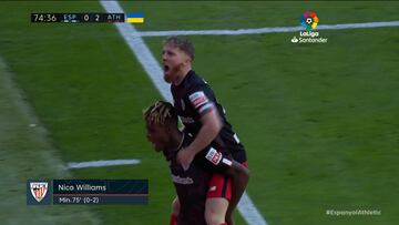 La celebración del golazo de Nico Williams que hay que ver sí o sí tras lo que ha pasado estos días