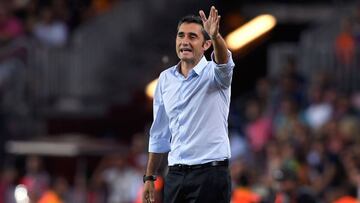 Ernesto Valverde, entrenador del Barcelona.