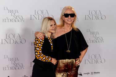La hija de la Duquesa de Alba, Eugenia Martínez de Irujo, durante el photocall previo al concierto Lola Índigo en el Estadio Riyadh Air Metropolitano.