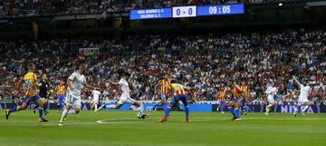 1-0. Marco Asensio marcó el primer gol.