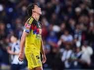 Igor Lichnovsky of America during the quarter-final first match between Monterrey and America as part of the Liga BBVA MX, Torneo Apertura 2025 at BBVA Bancomer Stadium, on November 26, 2025 in Monterrey, Nuevo Leon, Mexico.