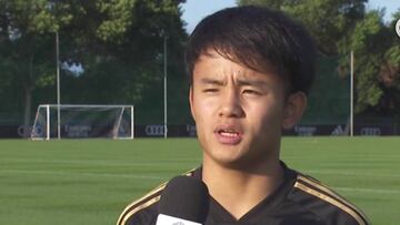 Kubo: "Estoy muy orgulloso de estar en el Madrid"