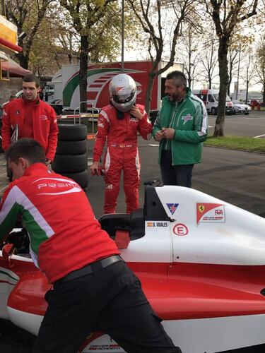 David Vidales llama a la puerta de Ferrari con 14 a?os