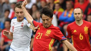 David Silva joins the Spain 100 club, against Czech Republic