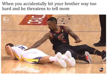 Los mejores memes del despiste de JR Smith frente a los Warriors