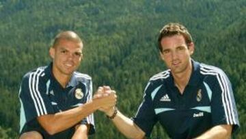 <b>VUELTA A AUSTRIA. </b>Pepe y Metzelder, dos madridistas que estarán con Portugal y Alemania. Eurocopa.