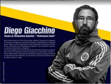Diego Giacchino, técnico de rendimiento deportivo
