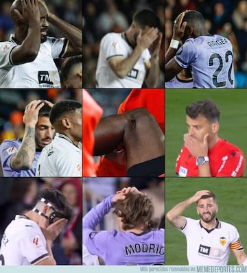 Las memes inundan las redes tras la polémica en Mestalla