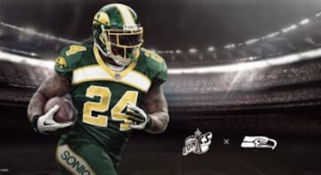 Uniforme de los Supersonics y Seahawks de Seattle