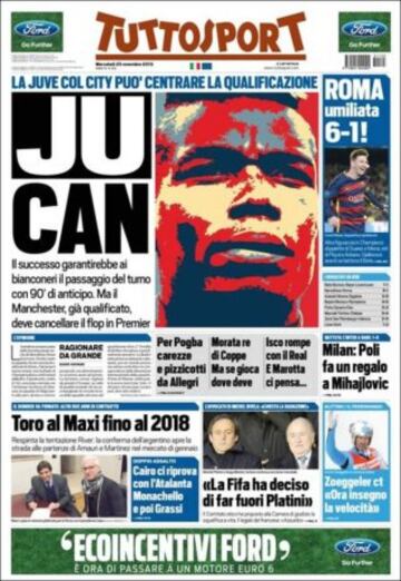 Portadas de la prensa mundial