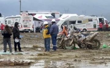 La sexta etapa del Dakar2017 entre Oruro y La Paz  fue suspendida por las fuertes lluvias.