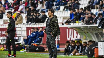 Rubi, durante el Albacete Balompié - UD Almería.