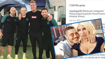 Maxi acusa a Wanda de la foto con Messi y del "Que la siga ch..."