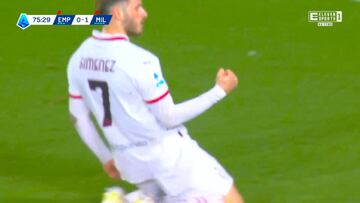 Santi Giménez marca su primer gol con el Milan y es un golazo glorioso: véanlo