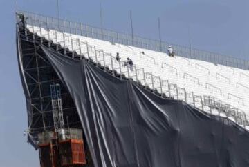 Estadio Arena de Sao Paulo donde jugarán Brasil y Croacia el partido inaugural del Mundial 2014. 