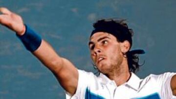 <b>CAMBIO. </b>Nadal estrenó nueva imagen en Abu Dhabi y salió contento con su participación.