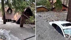 Secuencia terrorífica: casas y coches enterrados en lodo tras las inundaciones en el sur de California