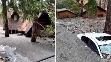 Terrifying aftermath: homes and cars buried after Southern California floods