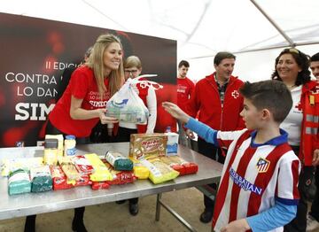 Carla Pereyra, en la campaña 'Contra el hambre lo damos todo' en 2016.