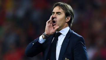 Julen Lopetegui con Espa&ntilde;a. 