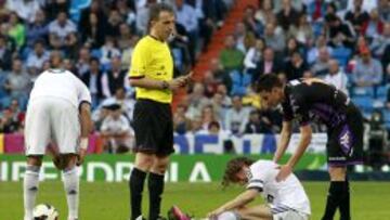 Fern&aacute;ndez Borbal&aacute;n, durante un partido en el Bernab&eacute;u.