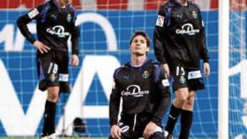 <b>DESOLACIÓN. </b>Álvaro Rubio, Vivar Dorado y Rafa, tras el 4-3.