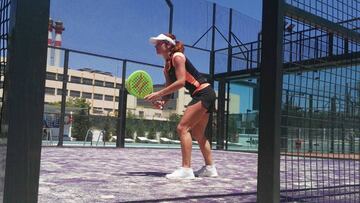 Celeste Paz, en un partido en Ibiza.