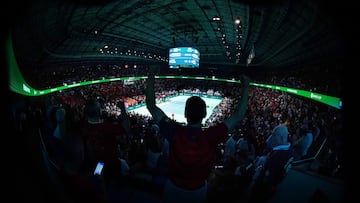El Martín Carpena, durante el partido de Rafa Nadal.