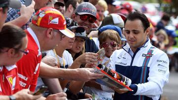 Felipe Massa en Sao Paulo.