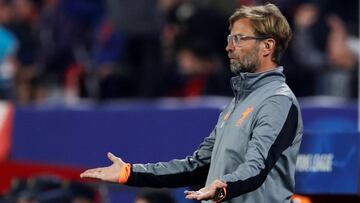 Soccer Football - Champions League - Sevilla vs Liverpool - Ramon Sanchez Pizjuan, Seville, Spain - November 21, 2017 Liverpool manager Juergen Klopp reacts Action Images via Reuters/Matthew Childs