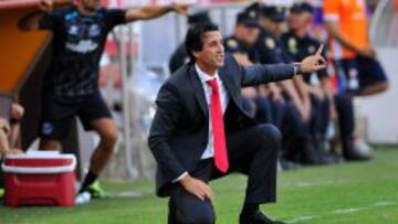 Emery, durante el partido.