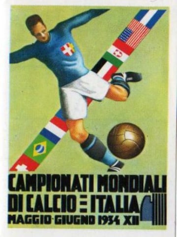 El Mundial de Italia estuvo muy politizado por el régimen de Mussolini para conseguir el título y enaltecer el orgullo de la patria italiana. España fue eliminada en cuartos tras perder 1-0 contra Italia, gol de Giuseppe Meazza, en el partido de desempate.