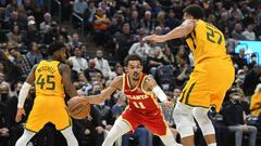 Trae Young anota 27 puntos, pero se queda sin ver el aro en el &uacute;ltimo cuarto. Buen partido colectivo de unos Jazz que se van a un r&eacute;cord de 8-3.